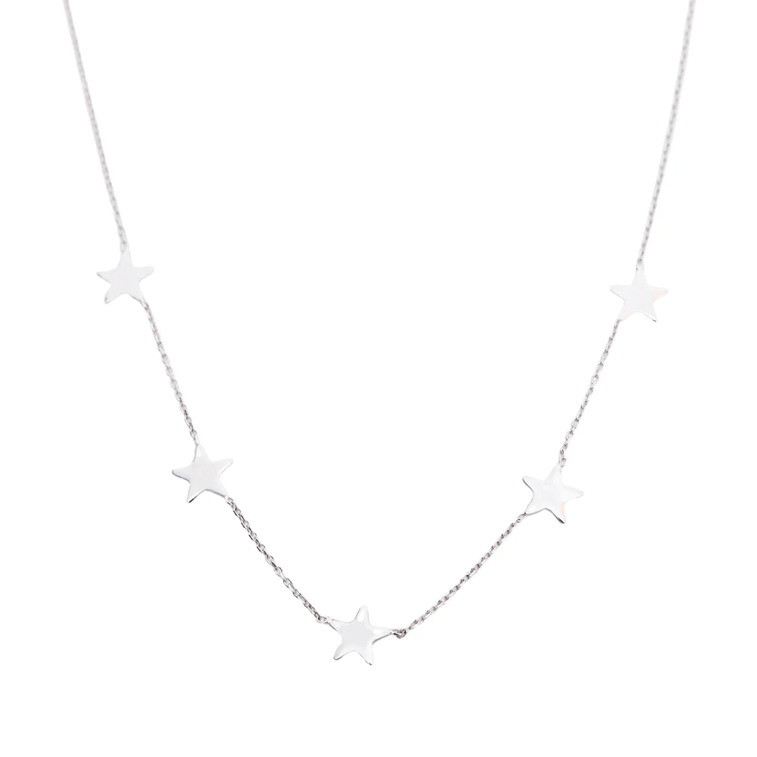 Star Station Necklace Sterling Silver sold by Spero London