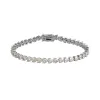 Heart Tennis Bracelet Sterling Silver sold by Spero London
