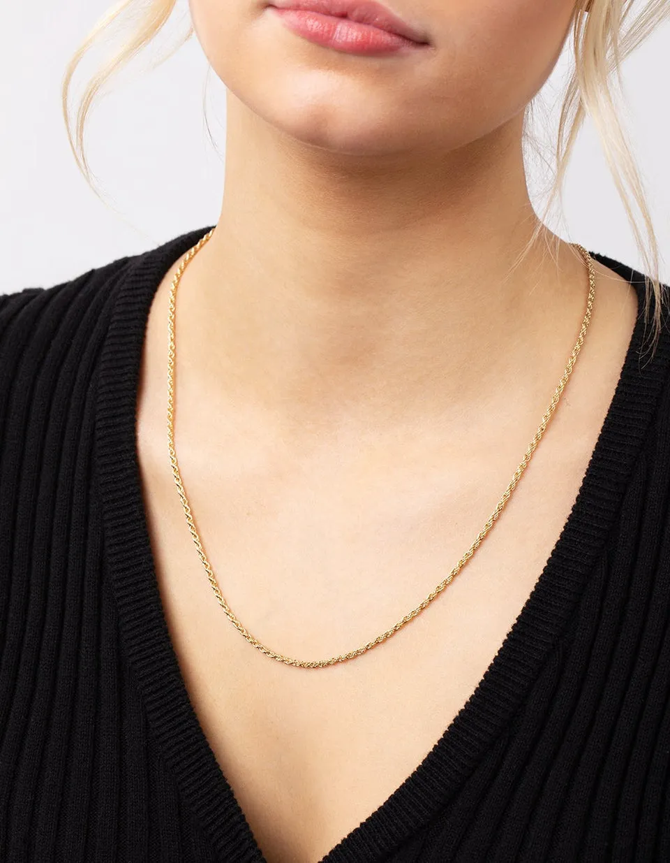 Sterling Silver Rope Chain Necklace sold by Spero London product image thumbnail 2