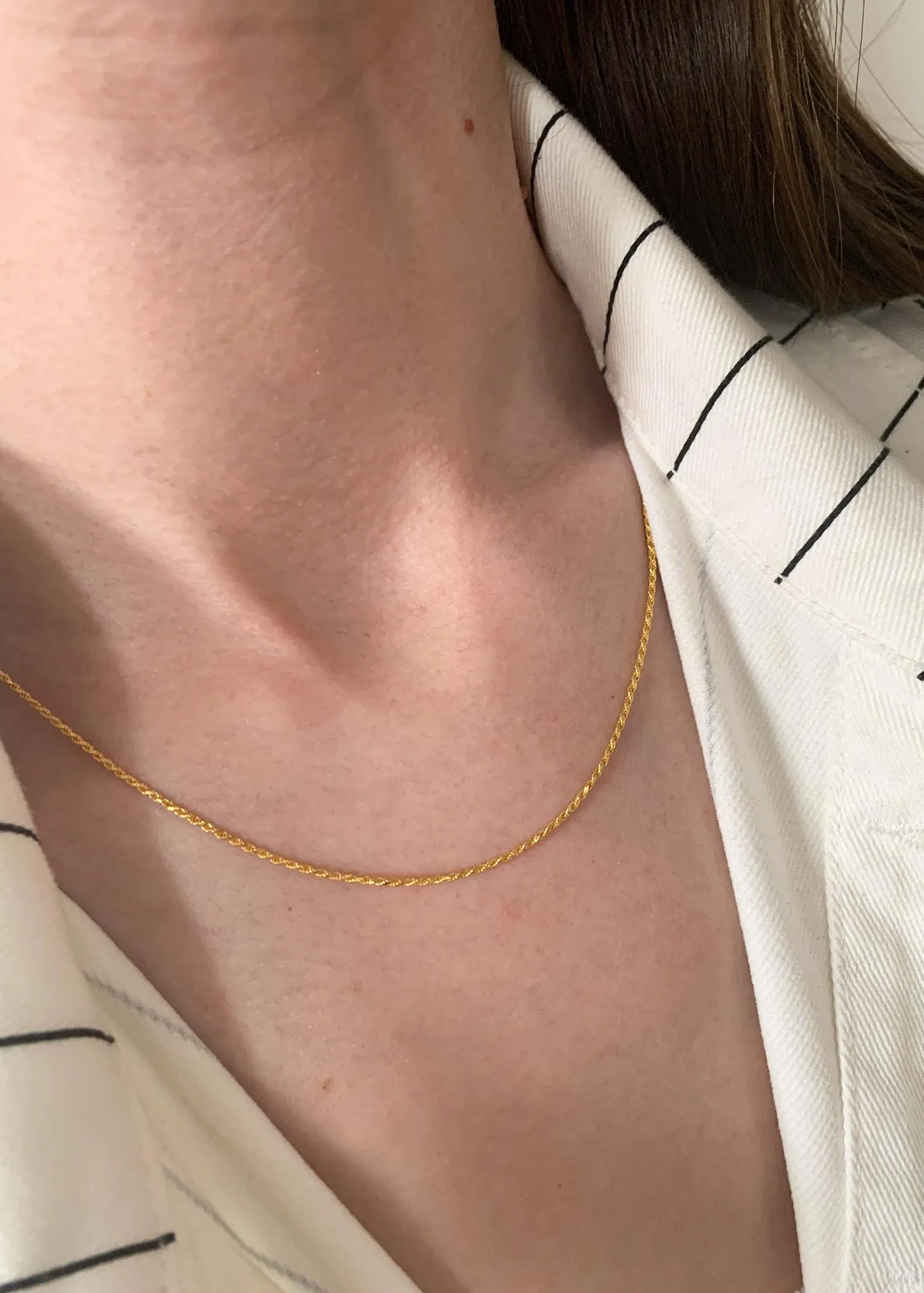 Sterling Silver Rope Chain Necklace sold by Spero London product image thumbnail 3