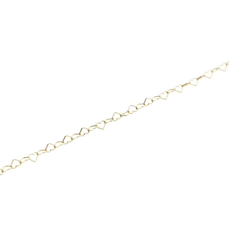 Love Heart Sterling Silver Chain Bracelet sold by Spero London