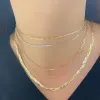Gold Rose Gold and Silver Chain Necklace in Sterling Silver sold by Spero London
