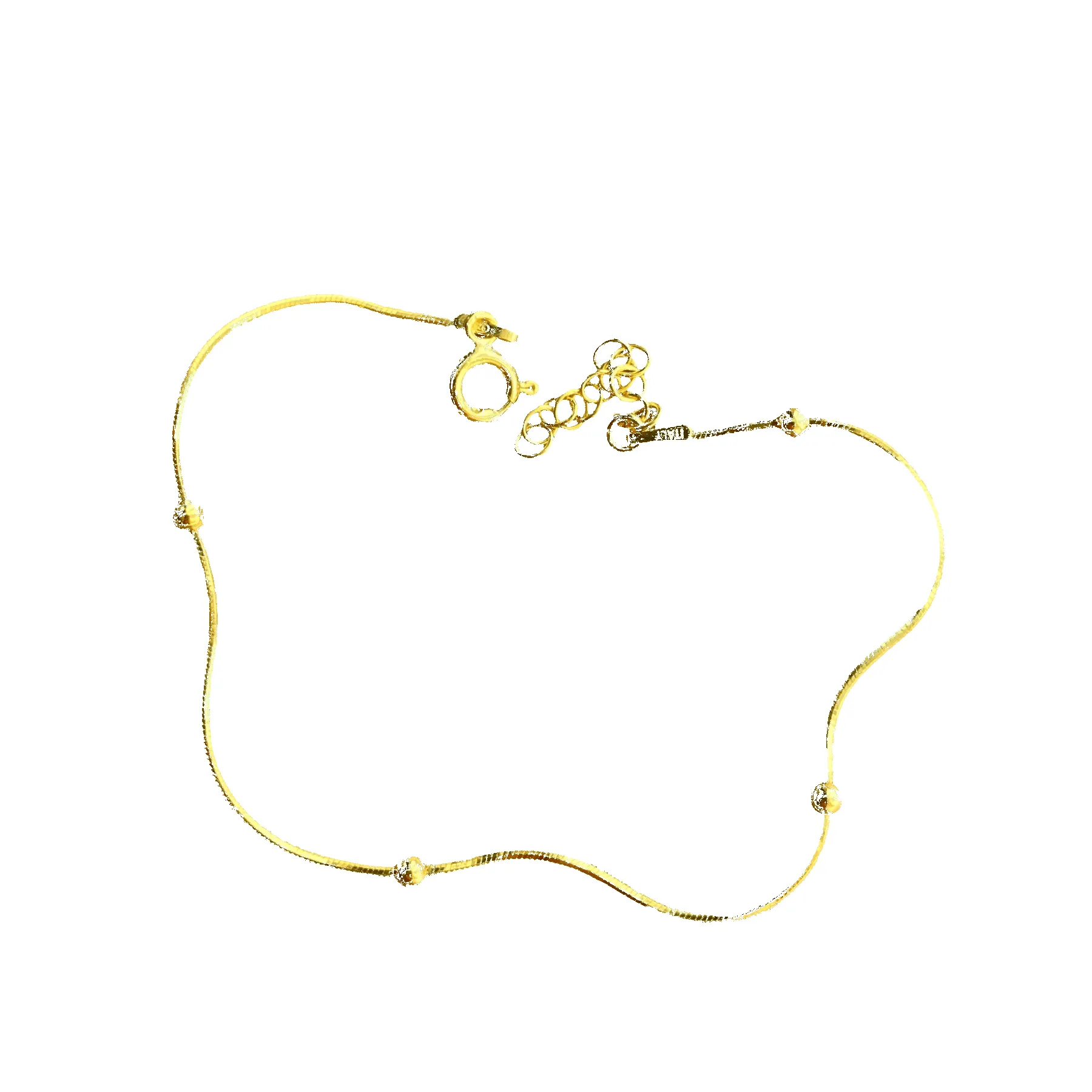 Italian Bead Chain Sterling Silver Satellite Bracelet sold by Spero London