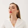 Pearl Sun 2 Way Molten Dripping Sunburst Sterling Silver Drop Earrings sold by Spero London