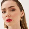 Pearl Sun 2 Way Molten Dripping Sunburst Sterling Silver Drop Earrings sold by Spero London