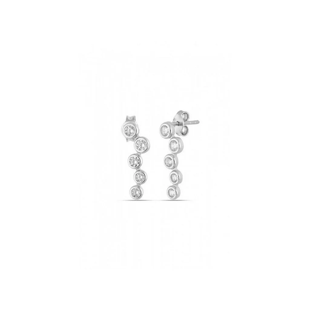 Star Cluster Stud Earrings Sterling Silver sold by Spero London product image thumbnail 4