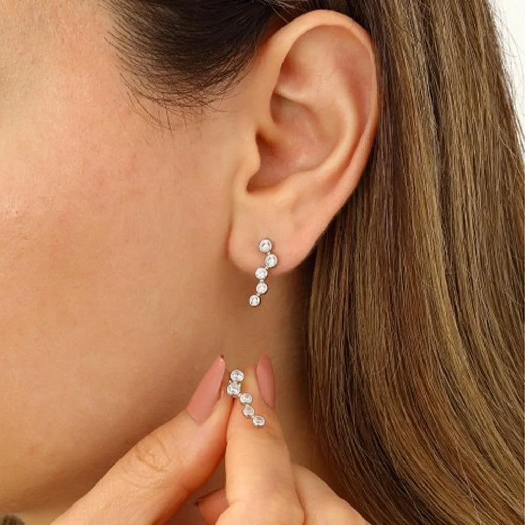 Star Cluster Stud Earrings Sterling Silver sold by Spero London product image thumbnail 5