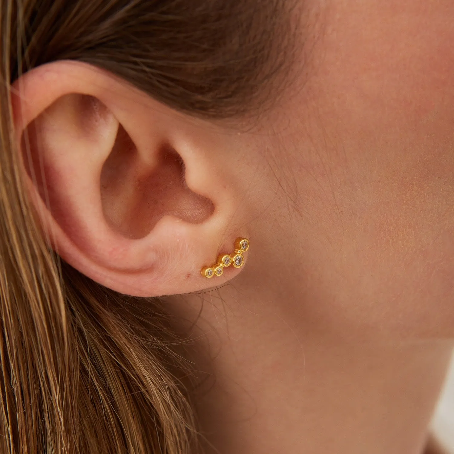 Star Cluster Stud Earrings Sterling Silver sold by Spero London product image thumbnail 2
