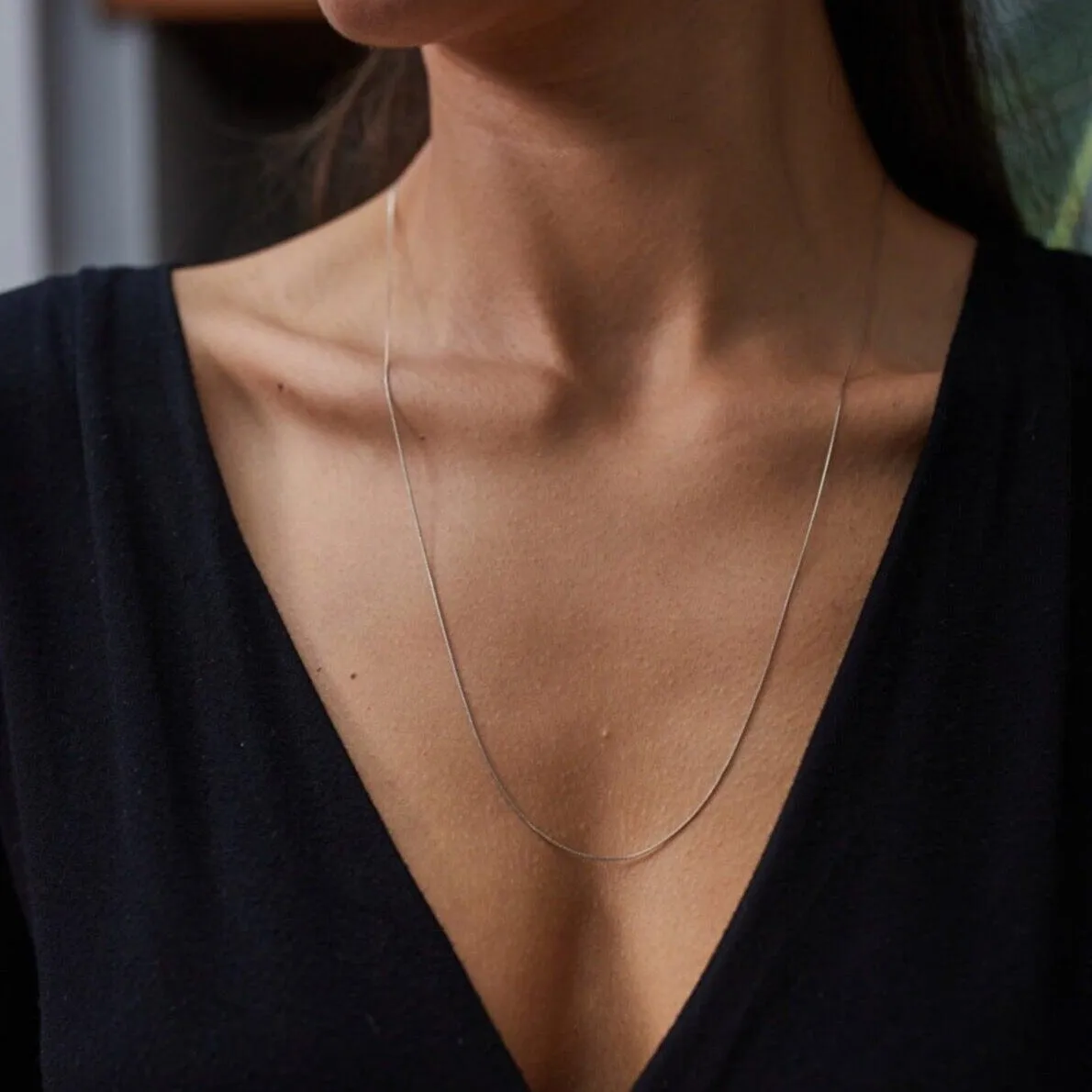 Italian Fine Sterling Silver Chain Necklace sold by Spero London product image thumbnail 2