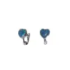 High Quality Japanese Opal Sterling Silver Heart Earrings sold by Spero London