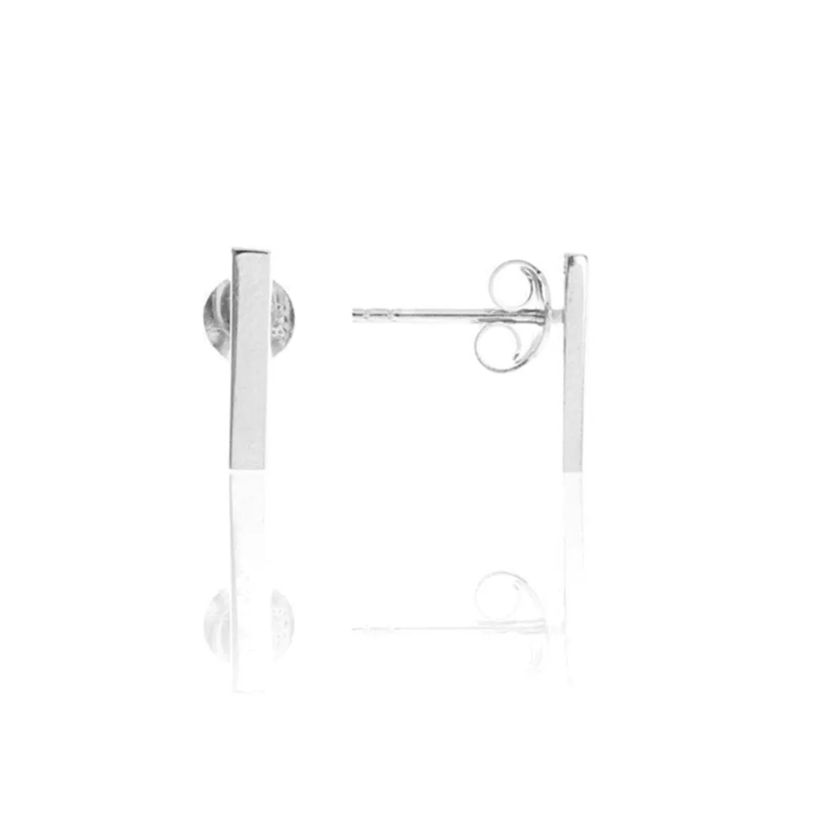 Bar Stud Plain Earrings Sterling Silver sold by Spero London product image thumbnail 3