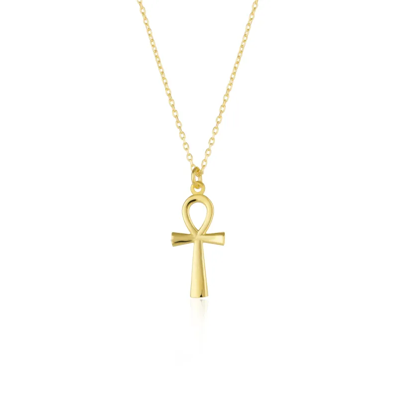 Sterling Silver Egyptian Ankh Necklace sold by Spero London