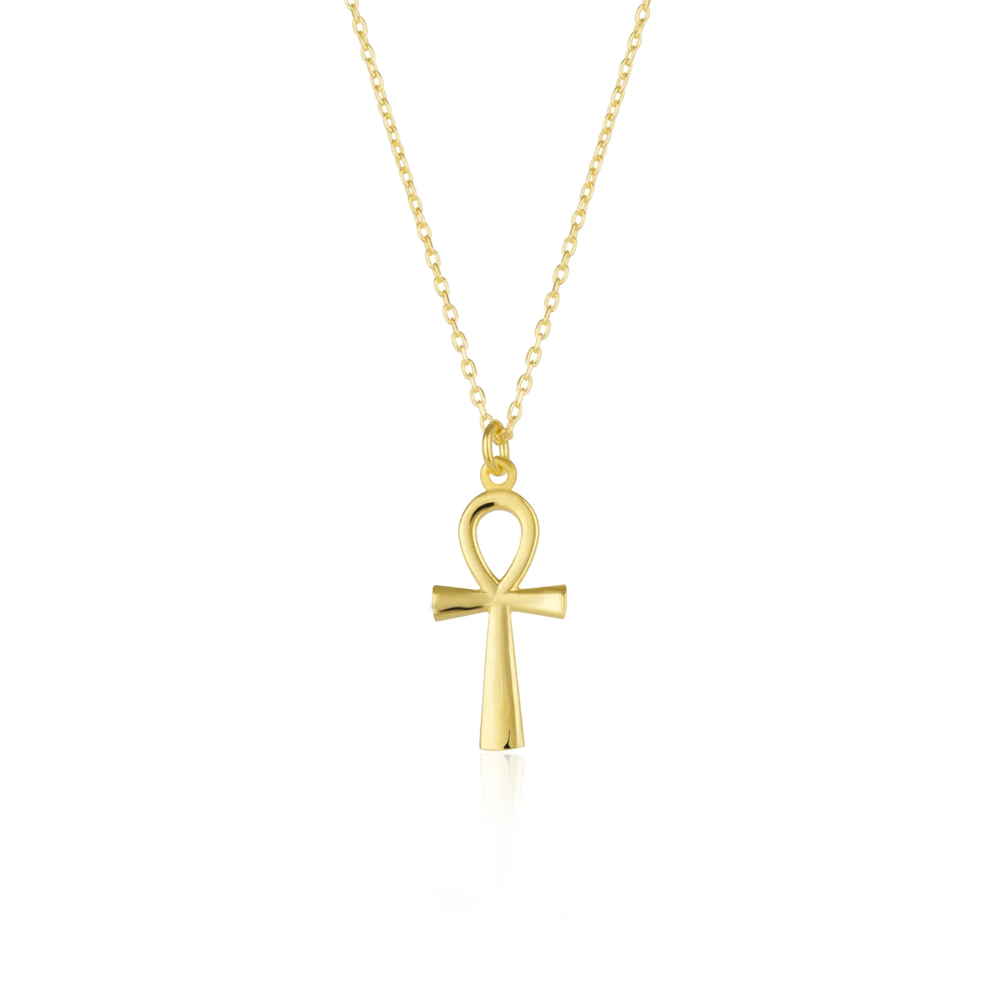 Sterling Silver Egyptian Ankh Necklace sold by Spero London