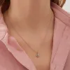 Four Cube Blocks Natural Textured Sterling Silver Authentic Pendant Necklace sold by Spero London