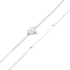 White Clover Bracelet and Italian Bead Chain Bracelet Layering Set sold by Spero London