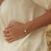White Clover Bracelet and Italian Bead Chain Bracelet Layering Set sold by Spero London