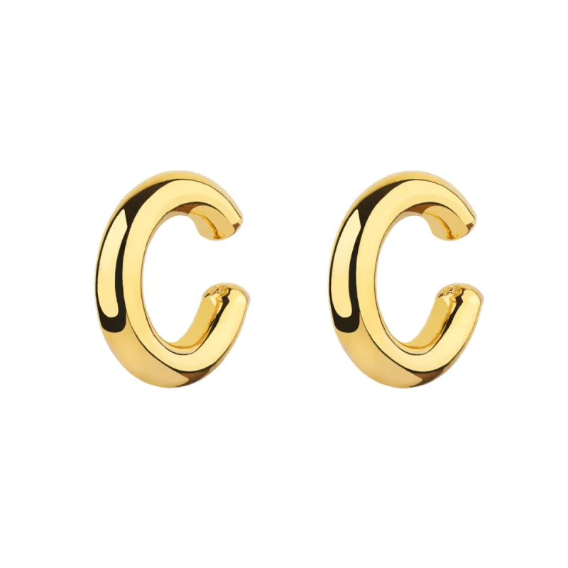 Chunky Sterling Silver Ear Cuffs No Piercing Pair sold by Spero London