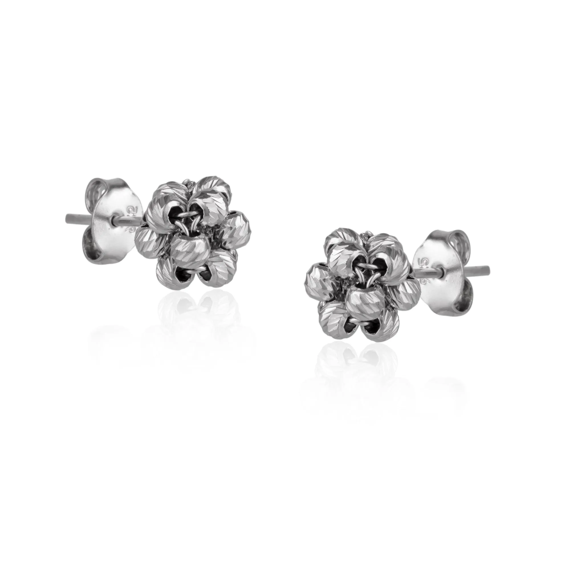Sterling Silver Dorissa Beaded Stud Earrings sold by Spero London product image thumbnail 5