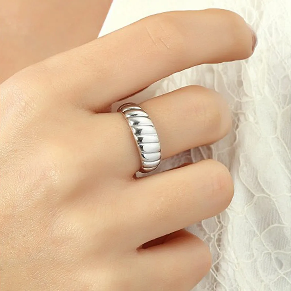 Croissant Ring In Sterling Silver Gold Vermeil sold by Spero London product image thumbnail 5