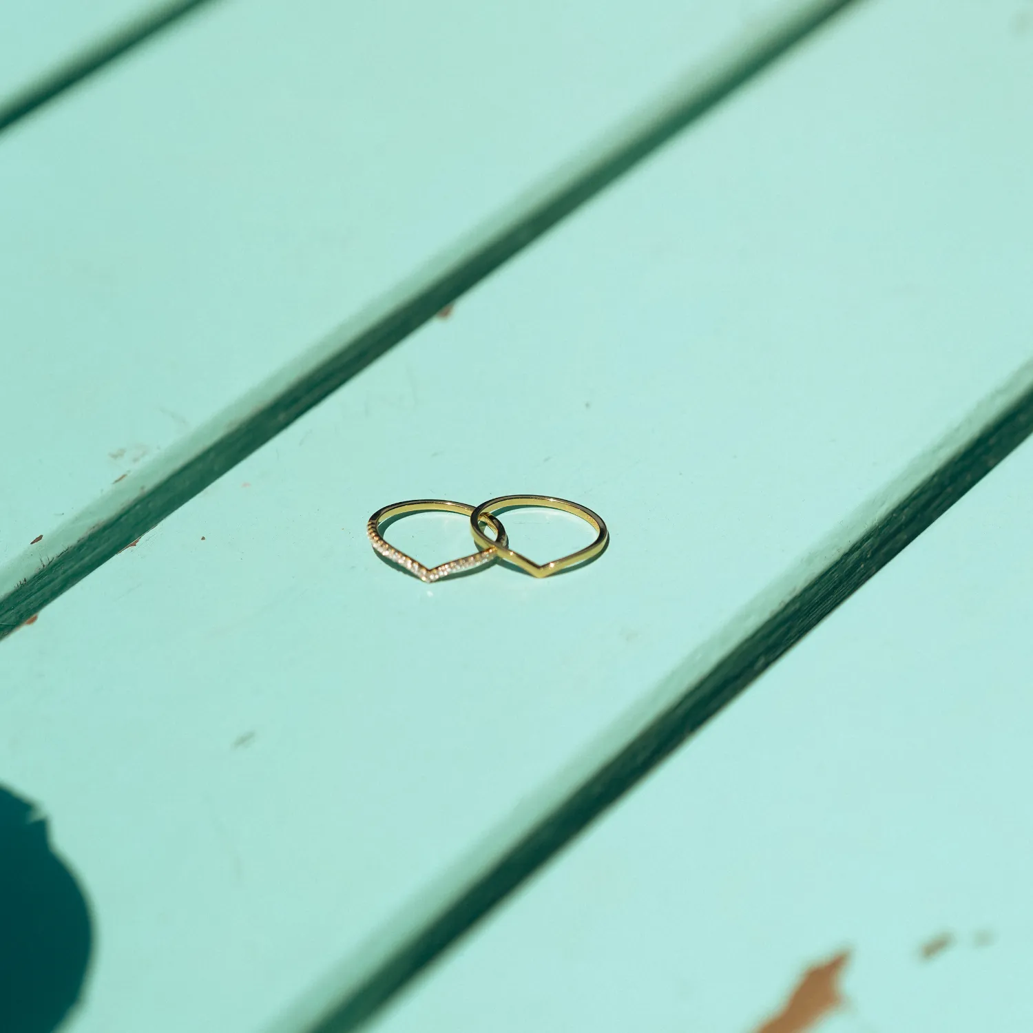 Pave Wishbone V Sterling Silver Ring sold by Spero London product image thumbnail 4