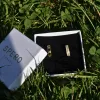 Cubic Zirconia Sterling Silver Pave Hoop Earrings sold by Spero London