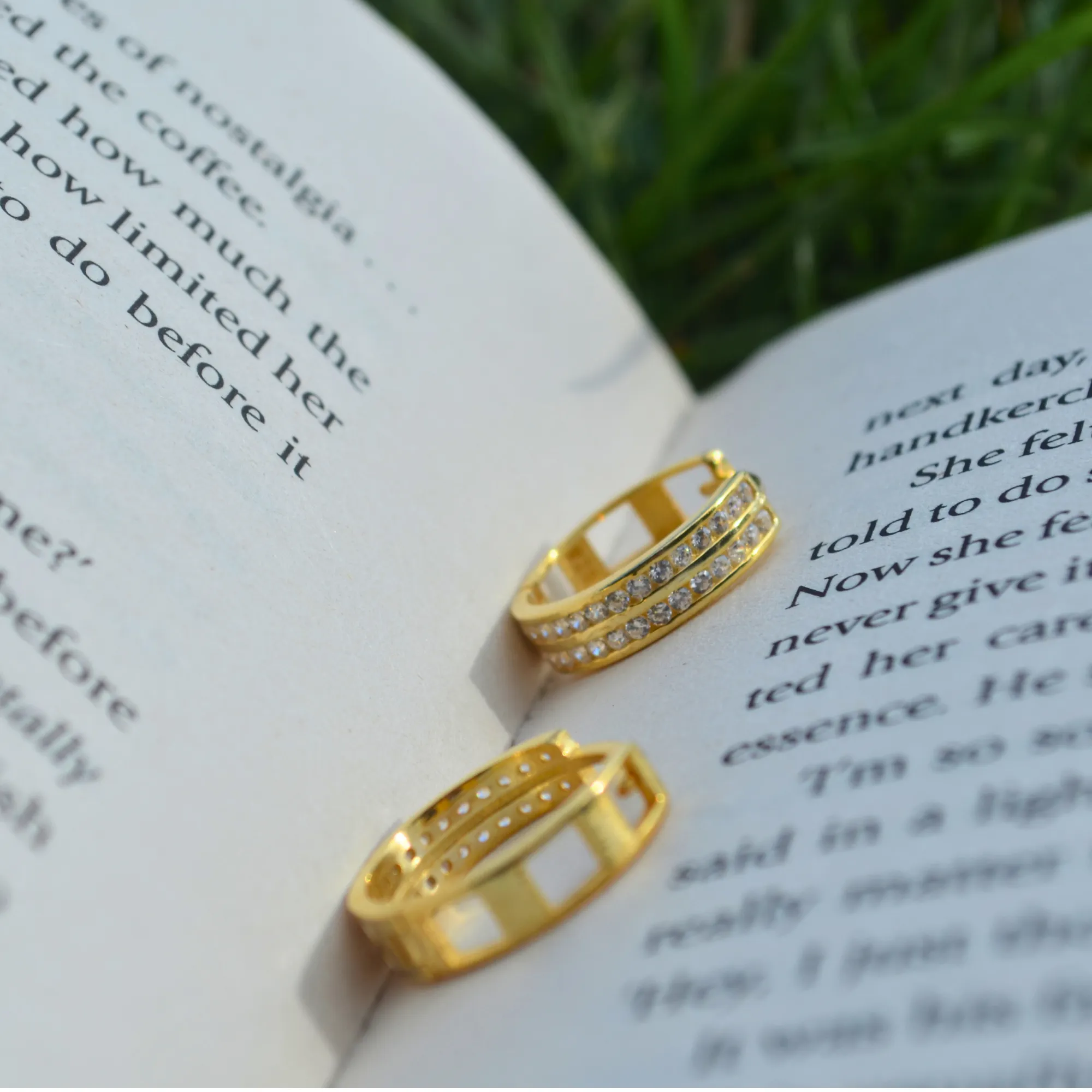 Cubic Zirconia Sterling Silver Pave Hoop Earrings sold by Spero London product image thumbnail 4