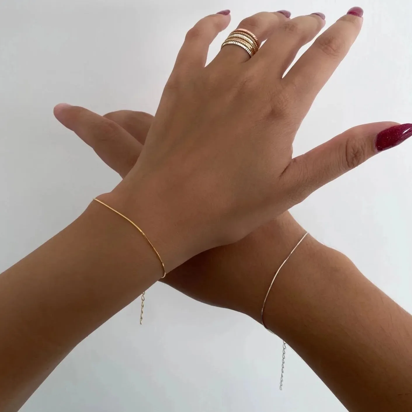 Italian Fine Chain Sterling Silver Bracelet sold by Spero London