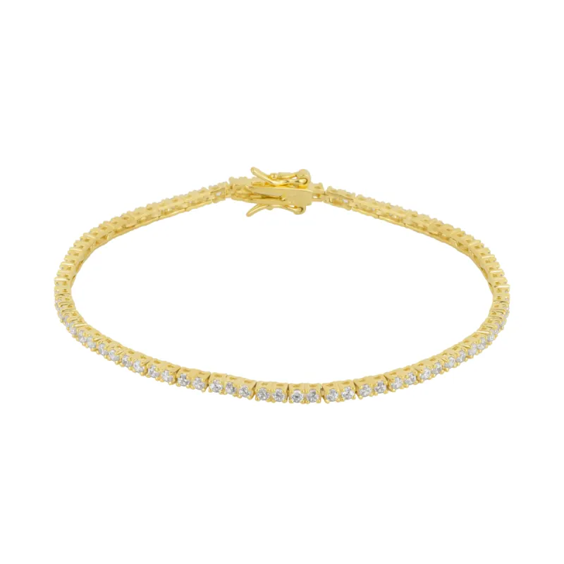 Sterling Silver Fine Tennis Bracelet sold by Spero London