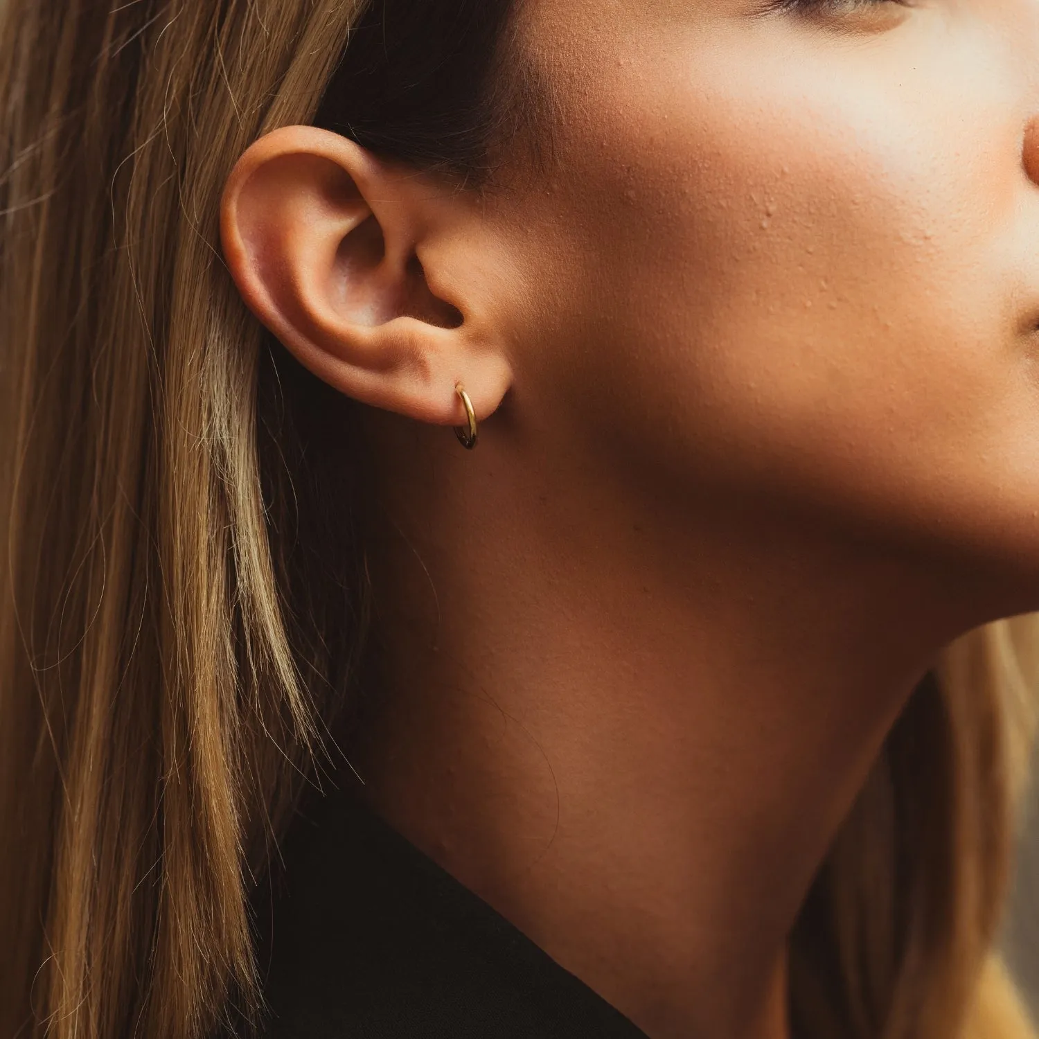 Fine 14ct Solid Gold Hoop Earrings sold by Spero London product image thumbnail 2