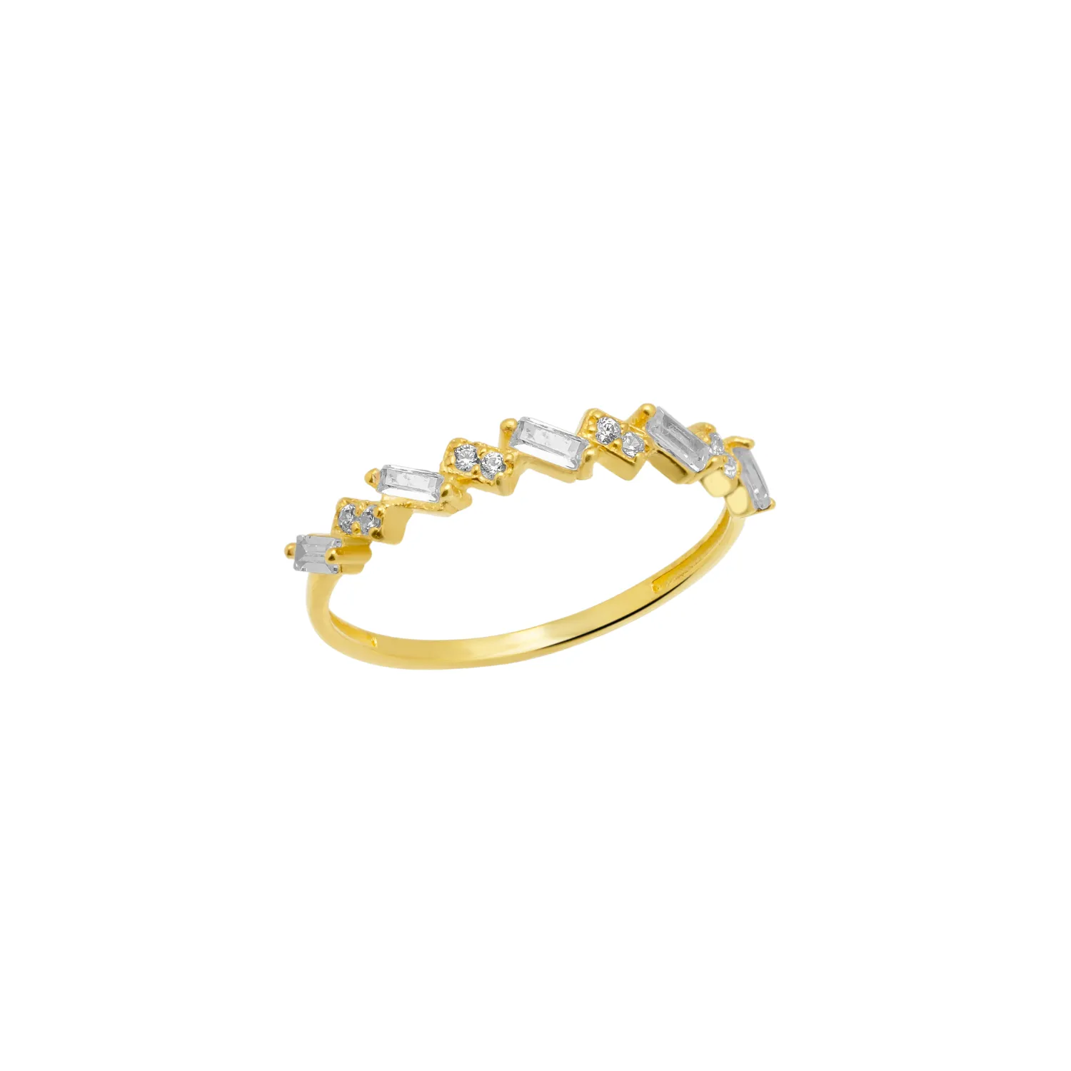 14ct Solid Gold Fine Baguette Ring sold by Spero London
