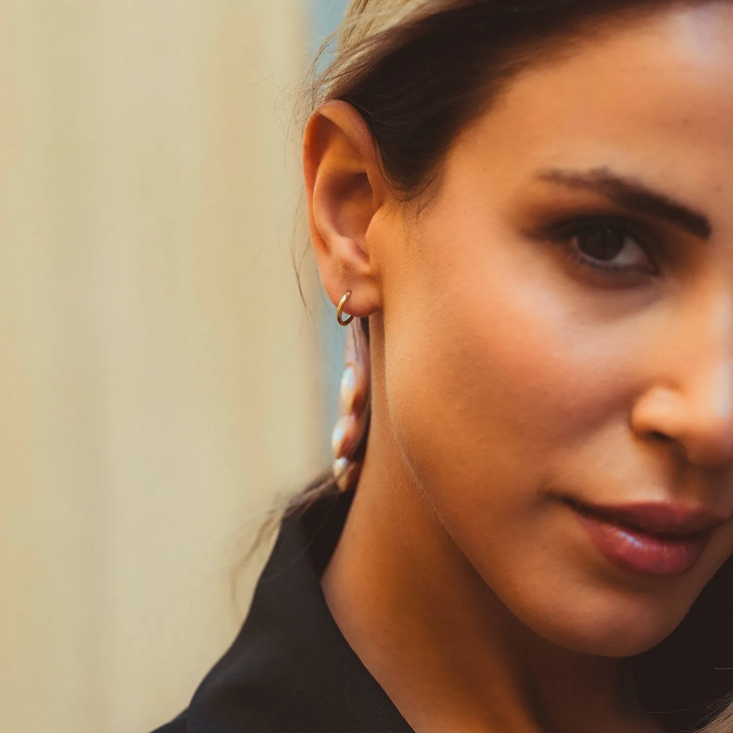 14ct Solid Gold Hoop Single Earring sold by Spero London product image thumbnail 2