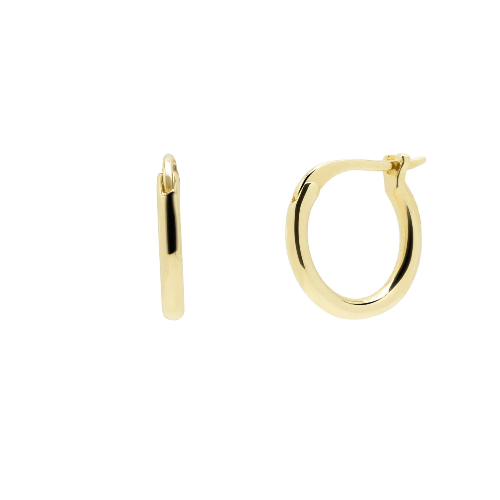 14K Solid Gold Fine Hoop Earrings sold by Spero London