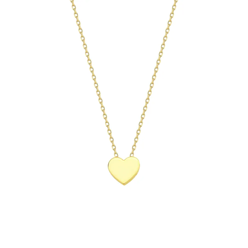 9ct Solid Gold Heart Necklace sold by Spero London