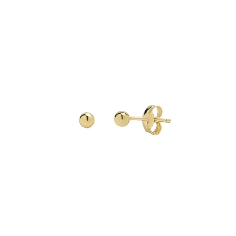 9ct Solid Gold Sphere Stud Earring sold by Spero London