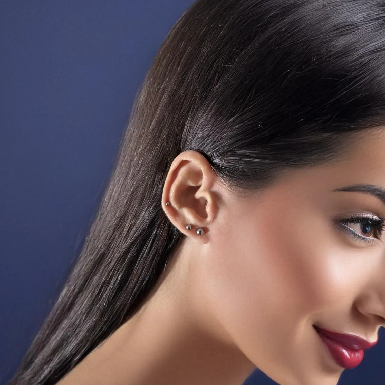 9ct Solid Gold Ball Sphere Stud Earring sold by Spero London product image thumbnail 5