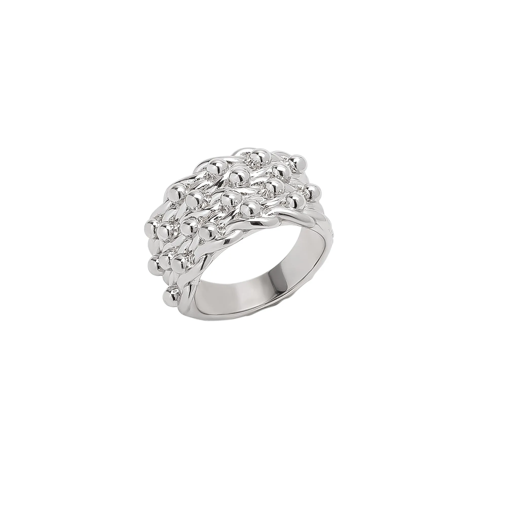 Sterling Silver 4 Row Keeper Ring sold by Spero London
