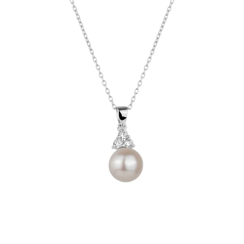 Sterling Silver Grape Pearl Necklace sold by Spero London