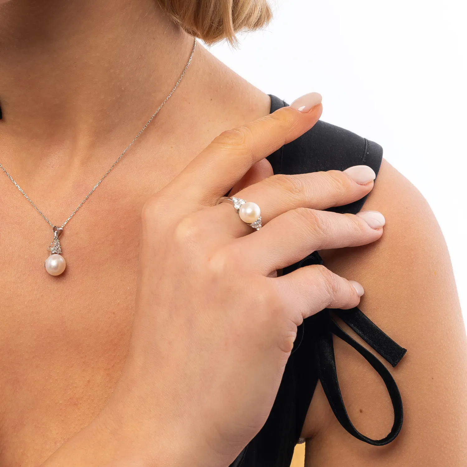 Sterling Silver Grape Pearl Ring sold by Spero London product image thumbnail 2