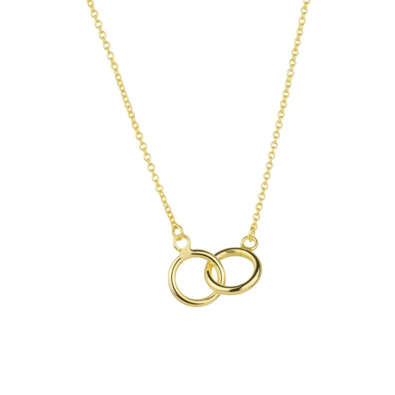 Sterling Silver Interlink Circles Necklace sold by Spero London
