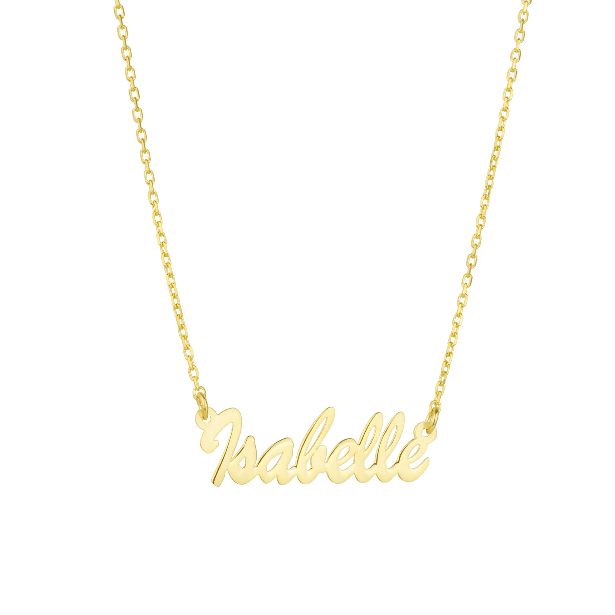 Fine Sterling Silver Signature Name Necklace sold by Spero London