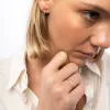 Fine Diamond Pave Hoop Earring in 14ct Gold sold by Spero London