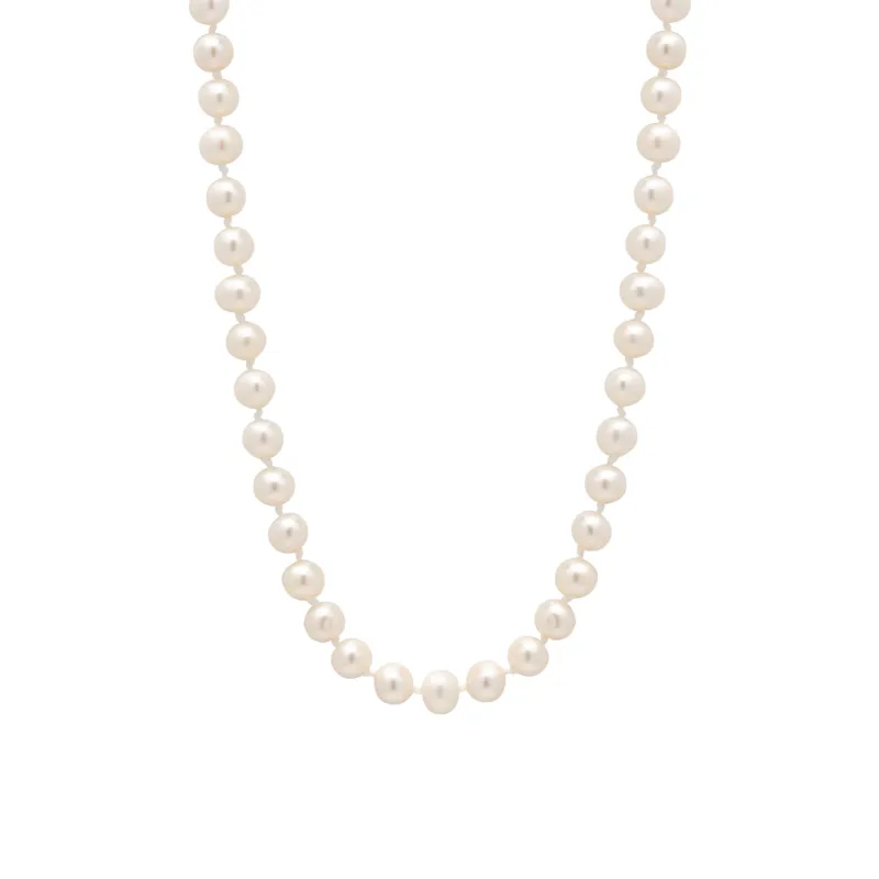 Large Natural Freshwater Real Pearl Strand Necklace sold by Spero London
