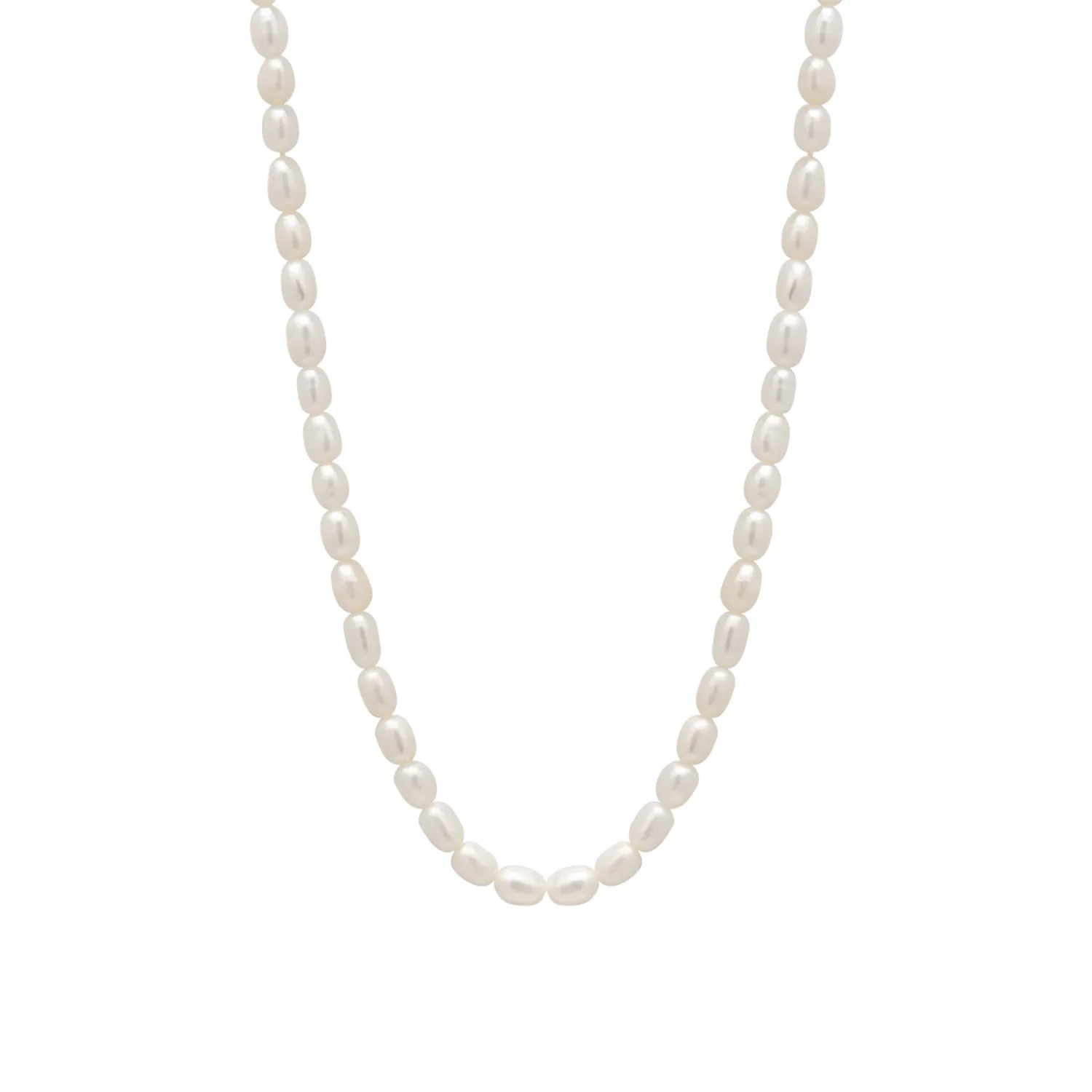 Natural Freshwater Real Seed Pearl Strand Necklace sold by Spero London