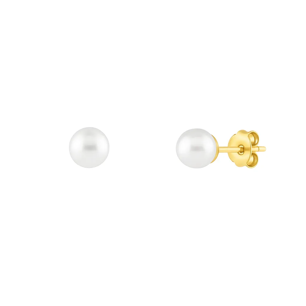 9ct Solid Gold Freshwater Pearl Stud Earrings sold by Spero London