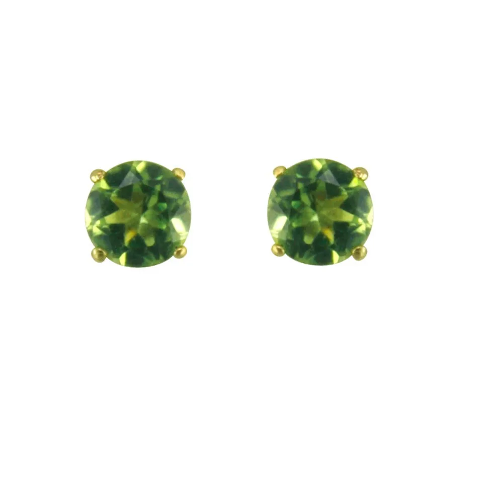 9ct Solid Gold Peridot Stud Earrings sold by Spero London