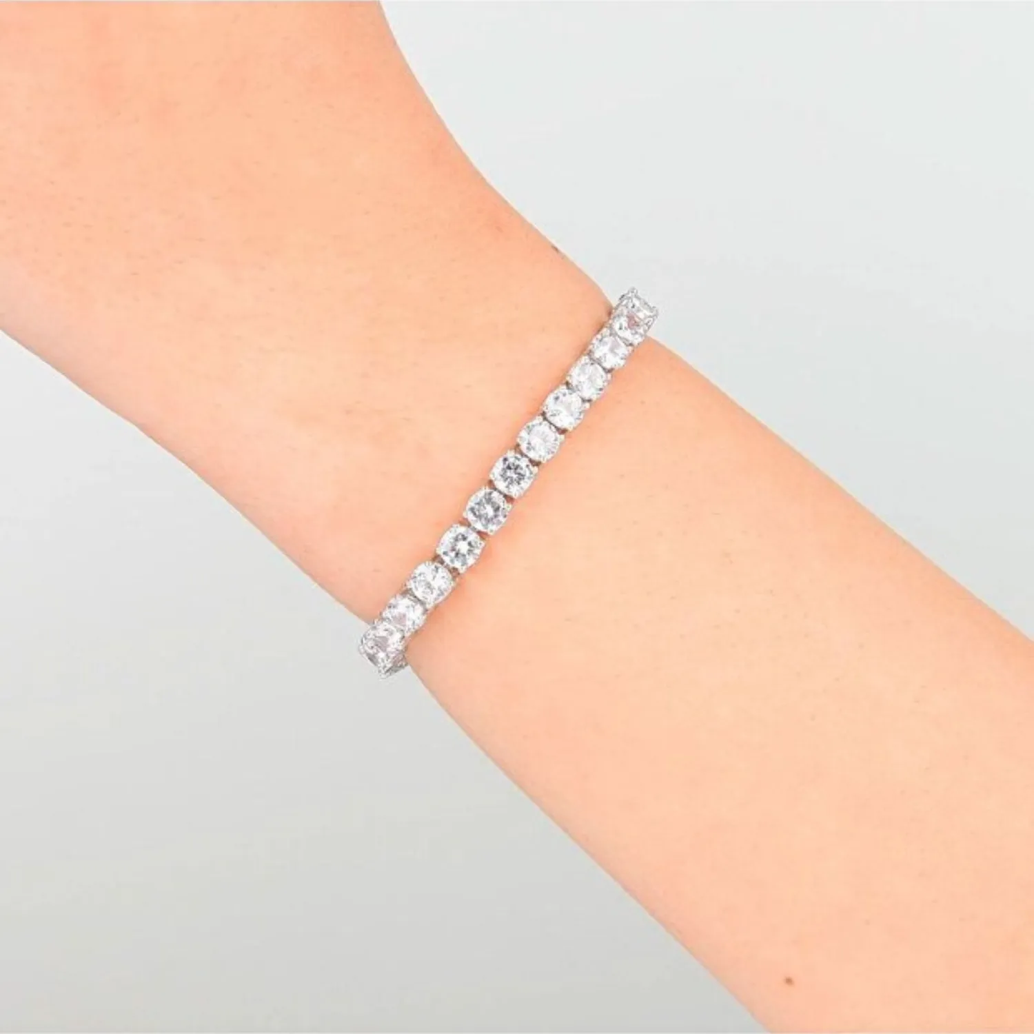 Sterling Silver 5mm Tennis Bracelet sold by Spero London product image thumbnail 5