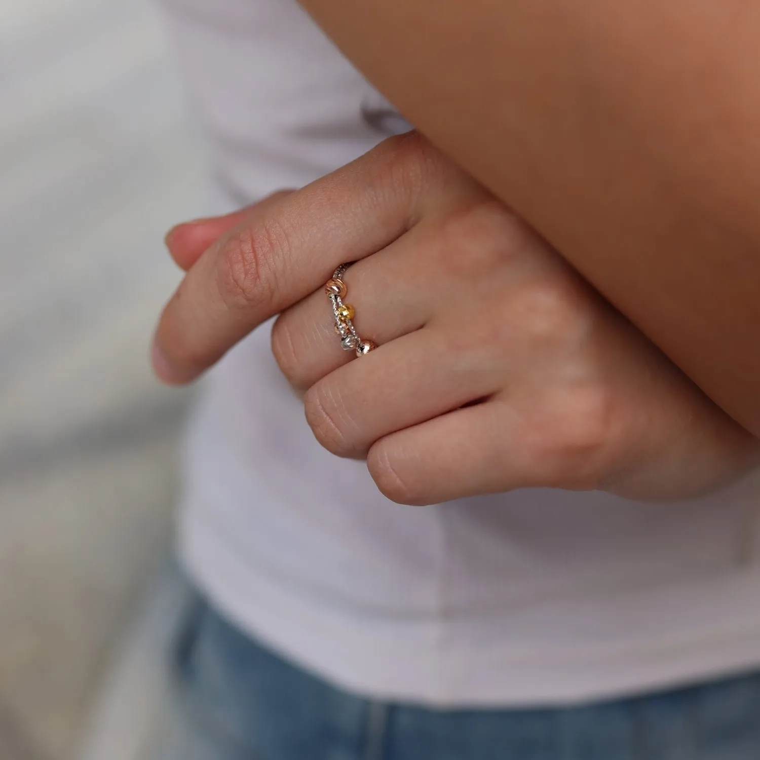 Sterling Silver Dorissa Beaded Ring sold by Spero London product image thumbnail 4