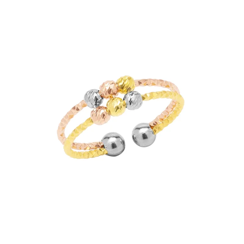 Sterling Silver Dorissa Double Layer Mix Color Ring sold by Spero London