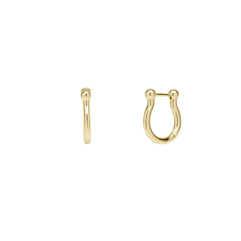 Horseshoe Cuff Sterling Silver Hoop Earring made by Spero London
