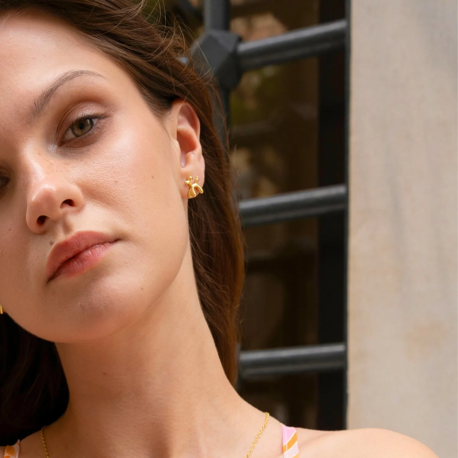 Balloon Dog Poodle Stud Earring Sterling Silver sold by Spero London product image thumbnail 4